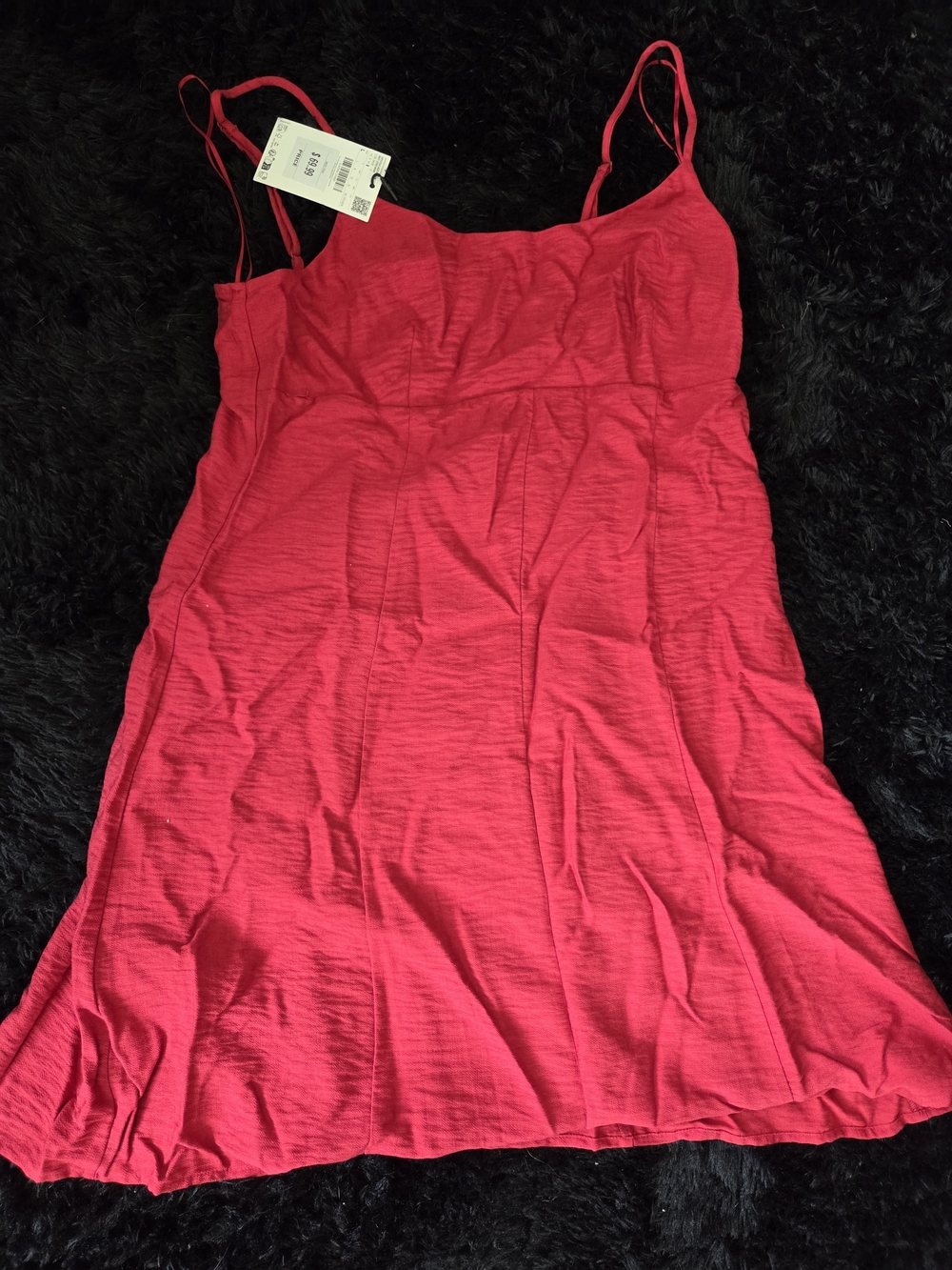 Mango Red Strappy Mini Dress